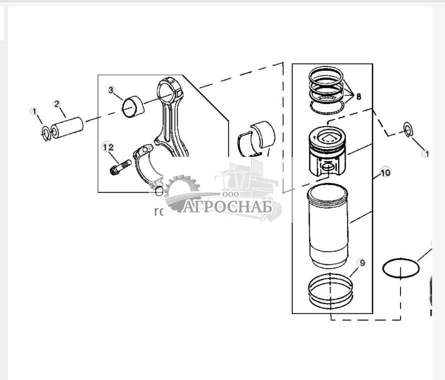 9901 Комплект гильзы поршня 